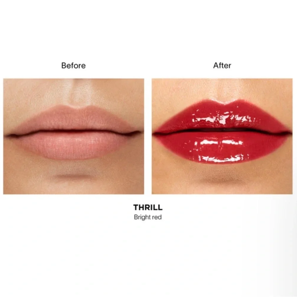 NIB Hourglass Phantom Volumizing Glossy Balm - Thrill 165 - Bright Red 💋
